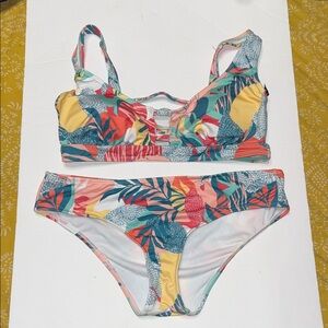 Hurley Multicolor Bikini Set large teen girls 2 piece